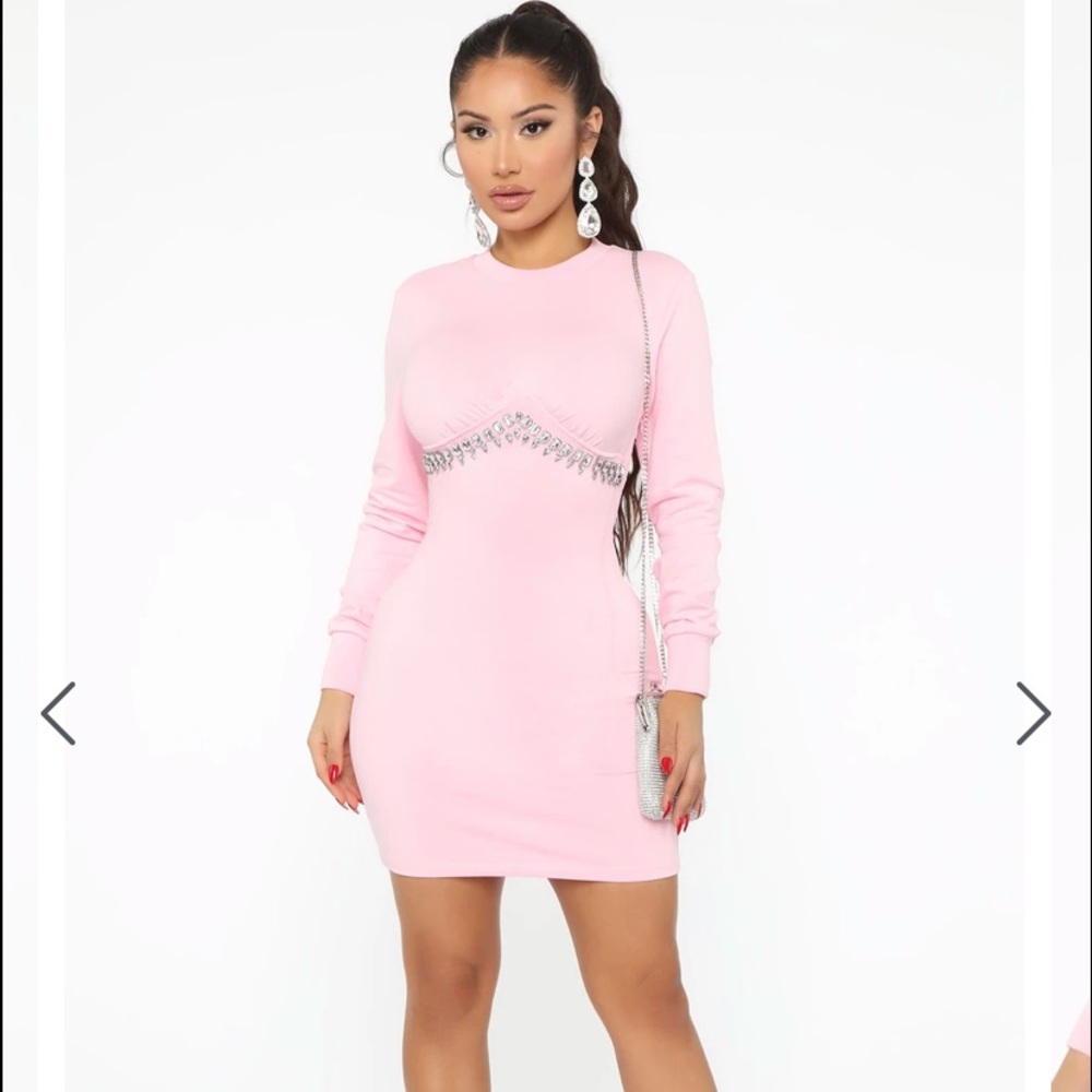 Fashion nova pink dress